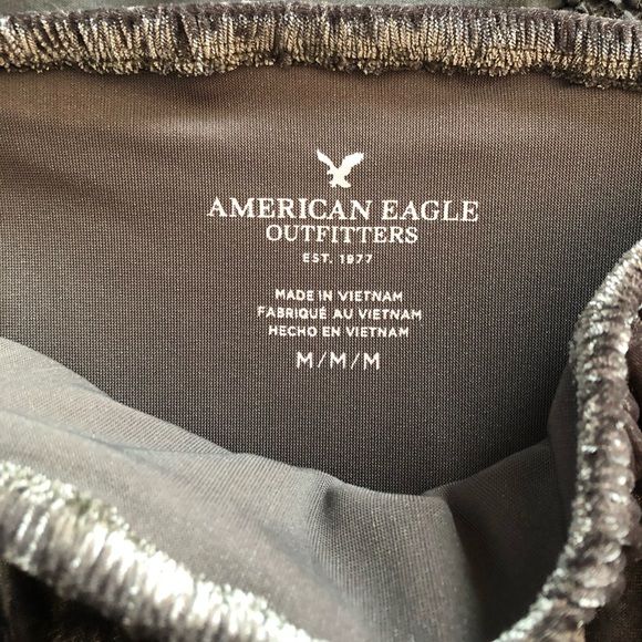 American Eagle Off The Shoulder Velvet Bodysuit - Picture 2 of 4